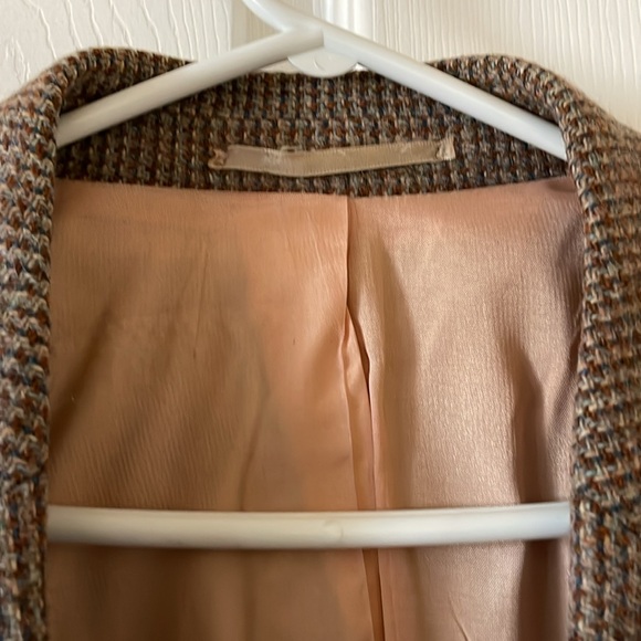 Vintage sears men’s wool tweed blazer brown 1970s 1960s acadamia menswear - Picture 4 of 10